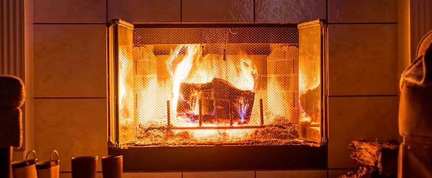 Mendota Hearth Landscape Fireplace Installation in Spring Hill, Tennessee