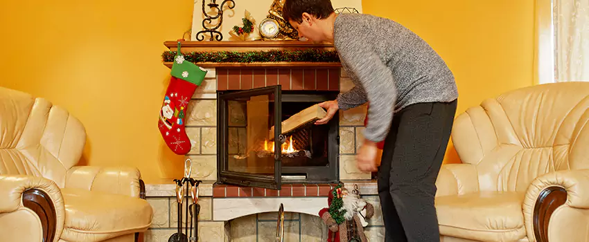 Rusted Metal Fireplace Restoration in Spring Hill, Tennessee